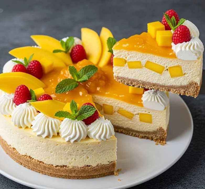 G&acirc;teau au fromage mangue