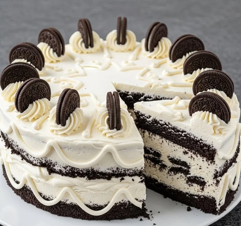 G&acirc;teau glac&eacute; Oreo
