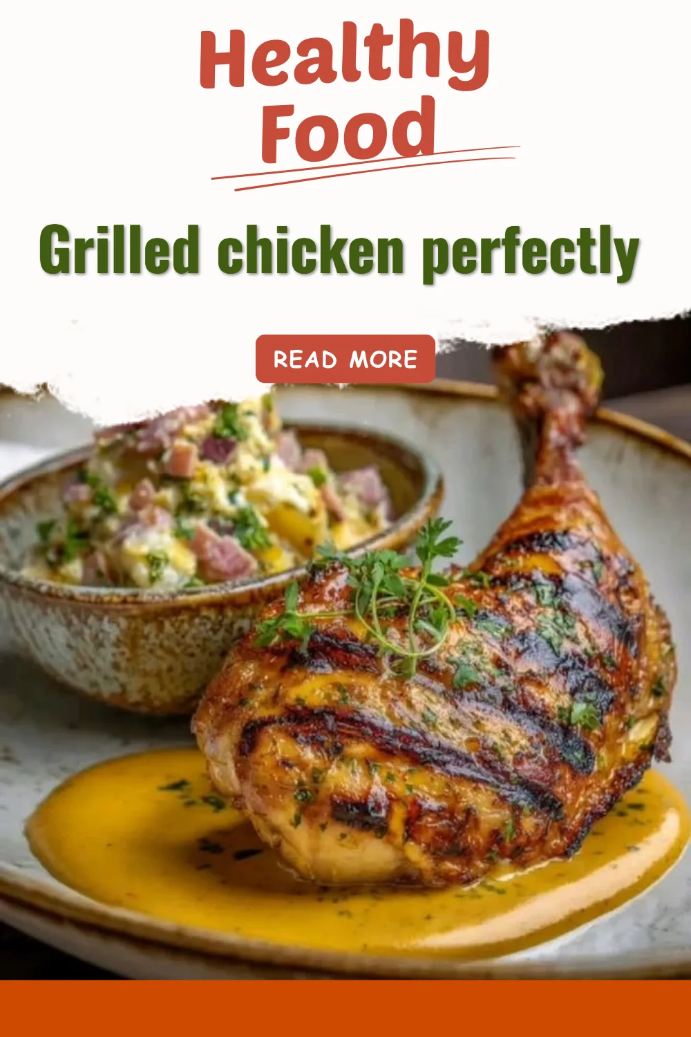 Poulet grillé parfaitement assaisonné sur un barbecue.