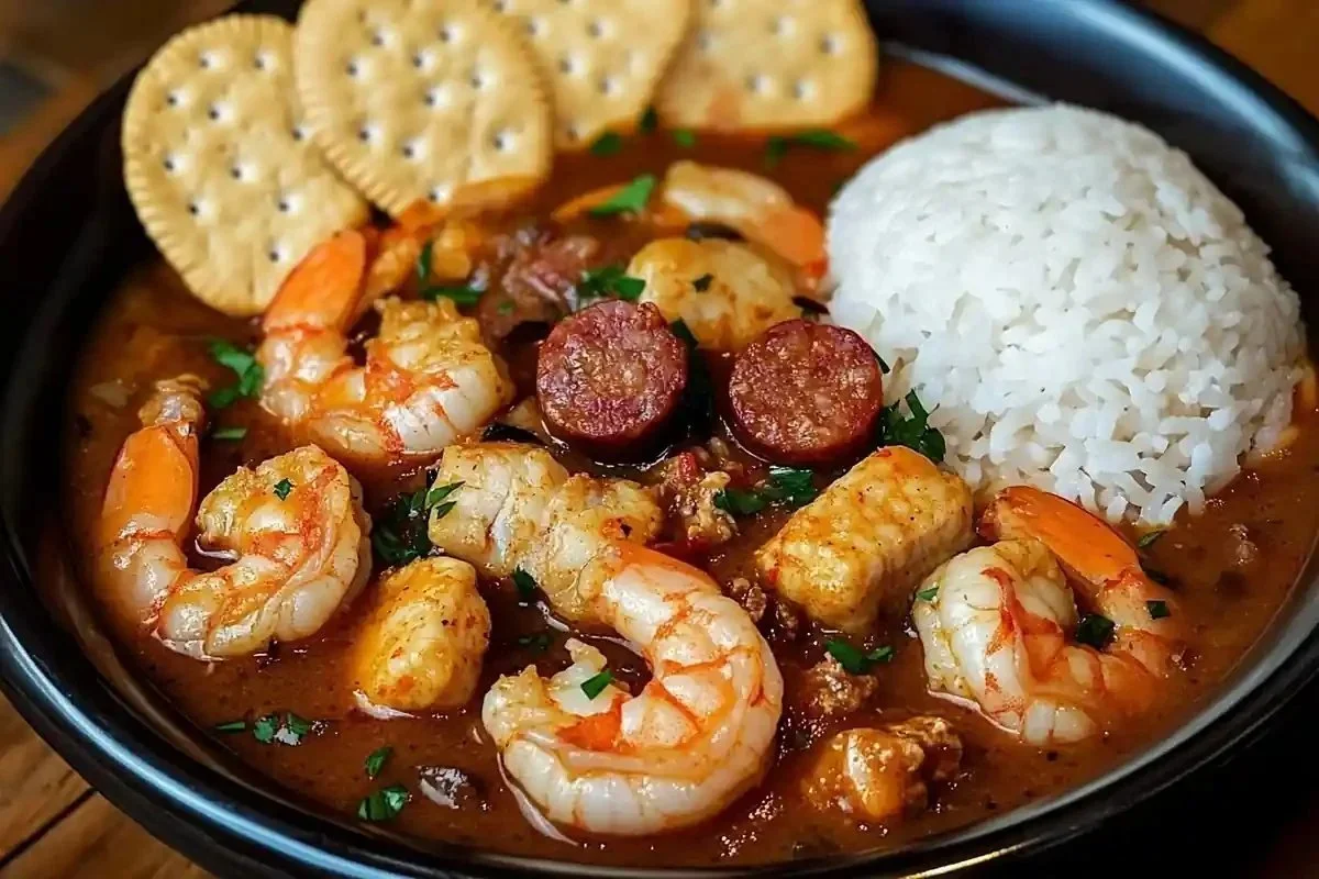 Gumbo de fruits de mer