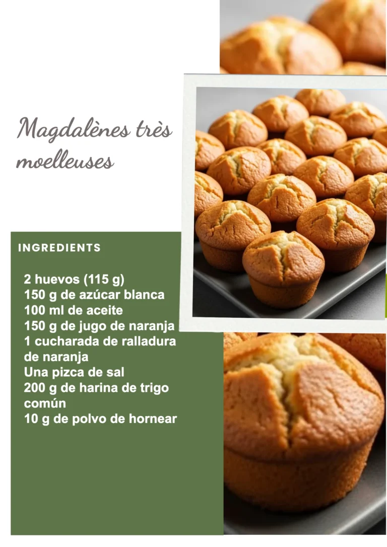 Magdalènes très moelleuses prêtes à être dégustées avec un café