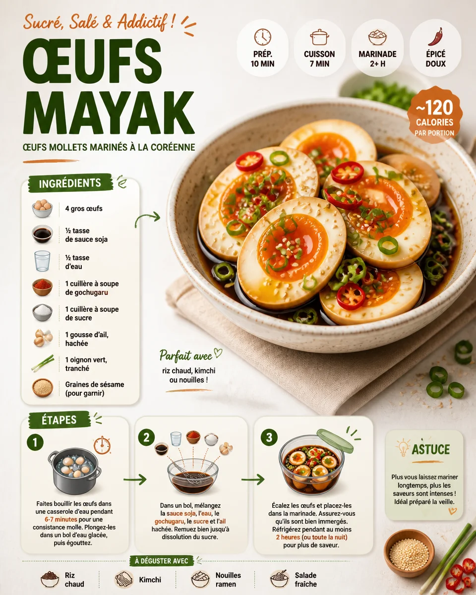 Oeufs Mayak, plat épicé et savoureux, prêt à savourer.