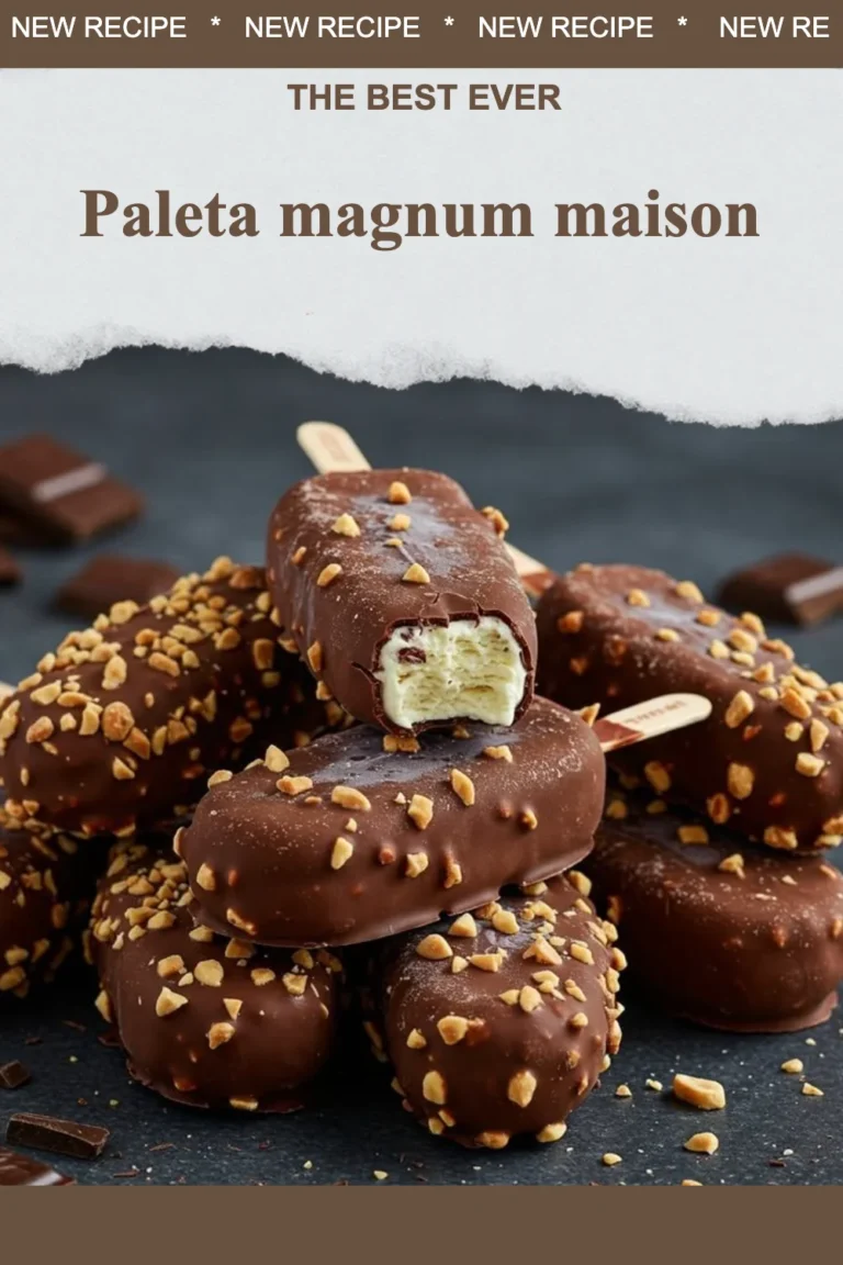 Delicious homemade magnum palette dessert featuring rich flavors