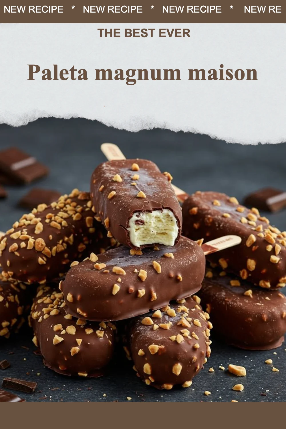 Delicious homemade magnum palette dessert featuring rich flavors