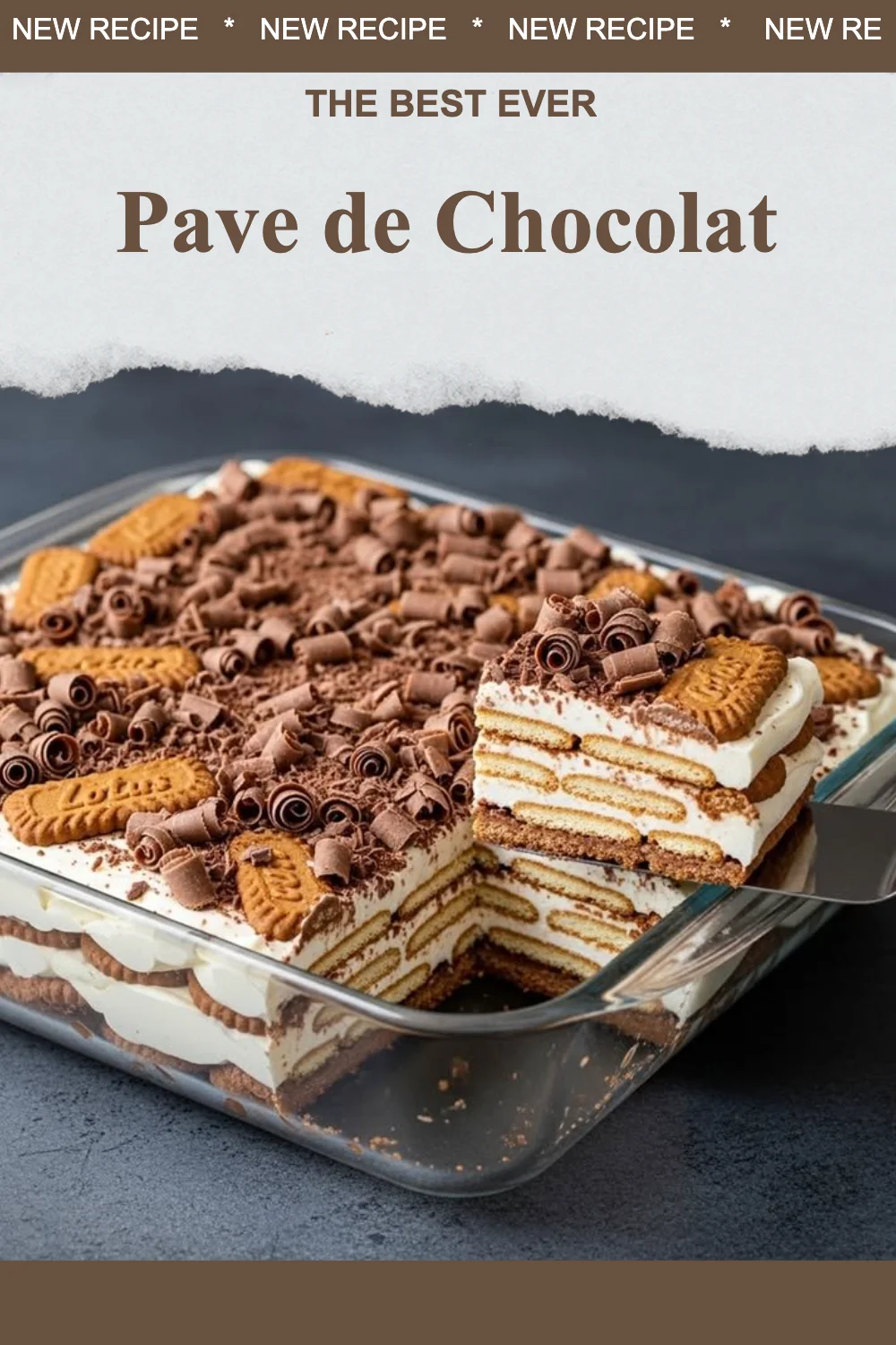 Pave de Chocolat, un dessert au chocolat riche et fondant
