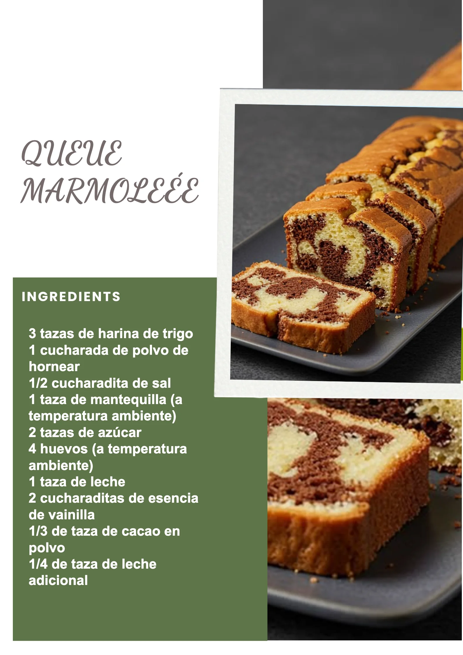Pâtisserie Queue Marbrée avec un marbrage élégant sur un plateau