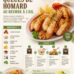 Grilled lobster tail in an easy garlic sauce