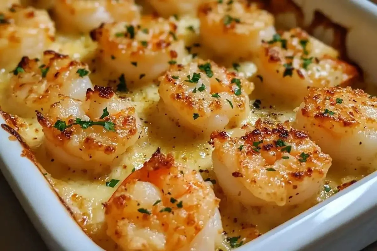 Shrimp Parmesan &agrave; l'ail