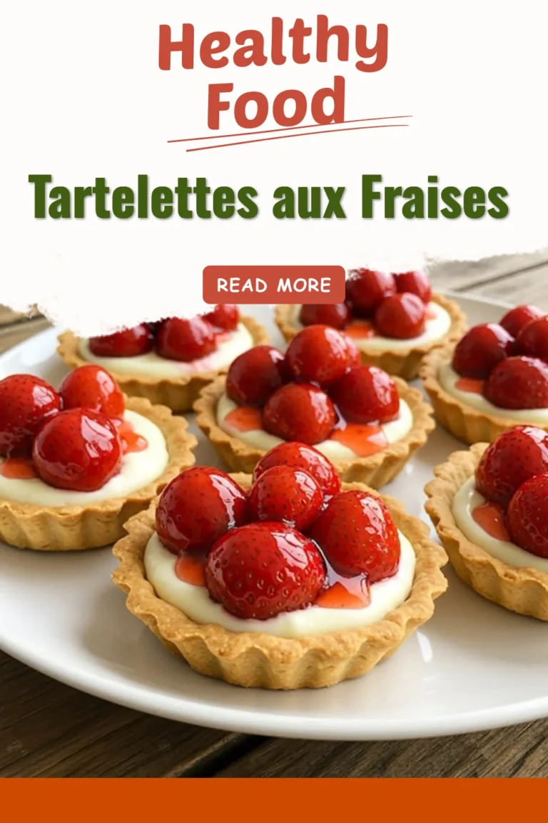 Tartelettes aux fraises garnies de crème pâtissière sur une croûte dorée