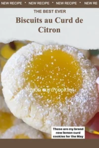 Biscuits au curd de citron, croustillants et savoureux