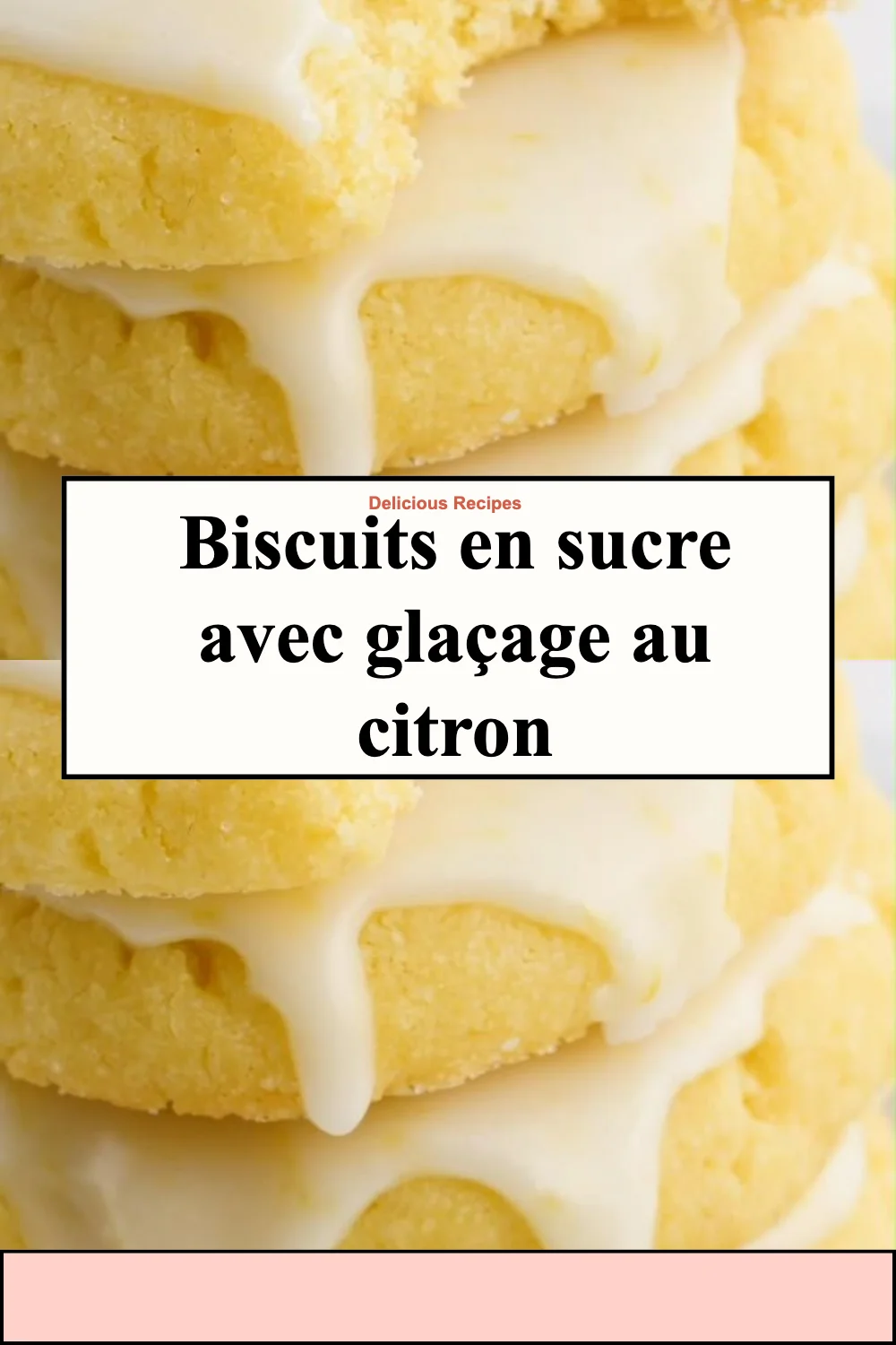 Biscuits en sucre décorés avec un glaçage au citron éclatant