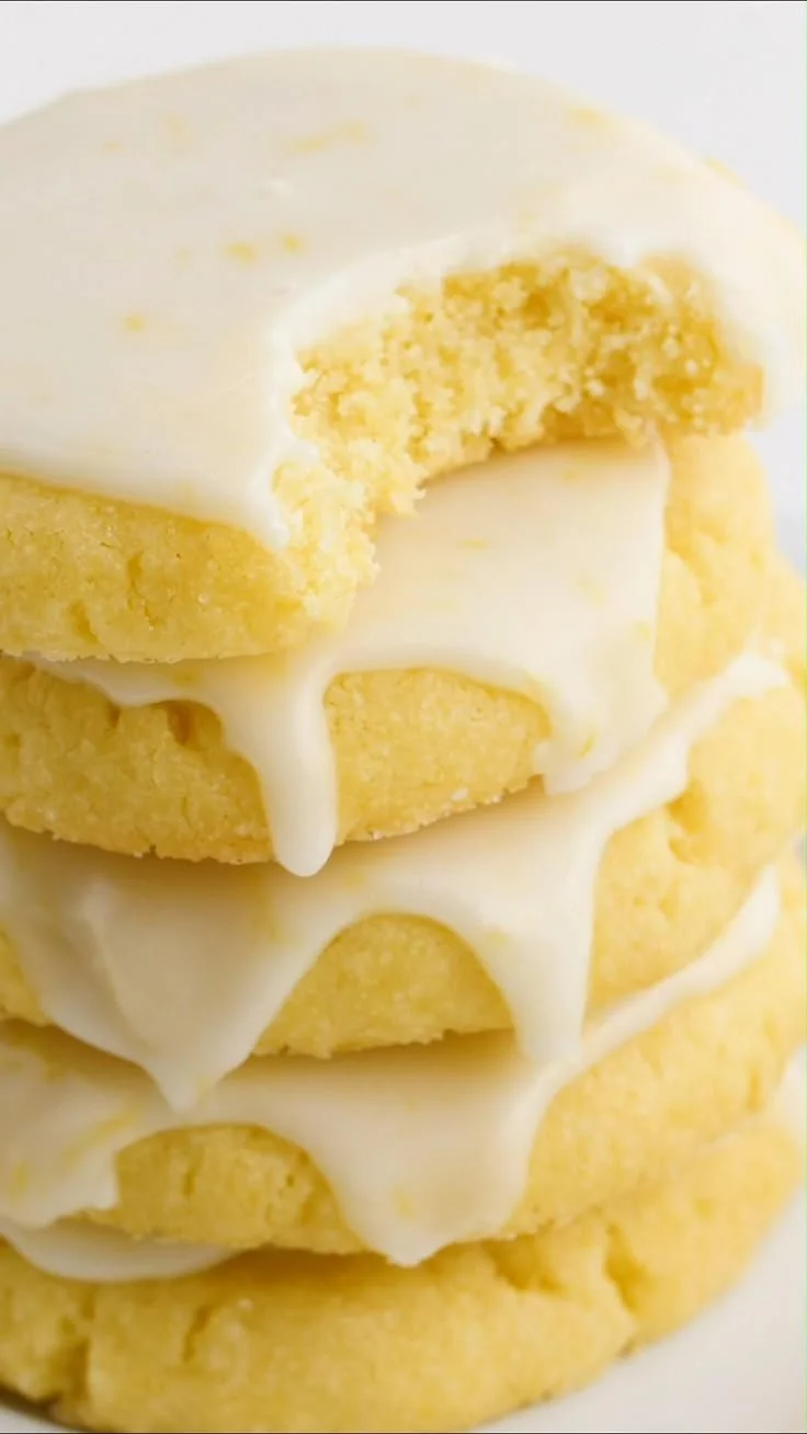 Biscuits en sucre avec gla&ccedil;age au citron