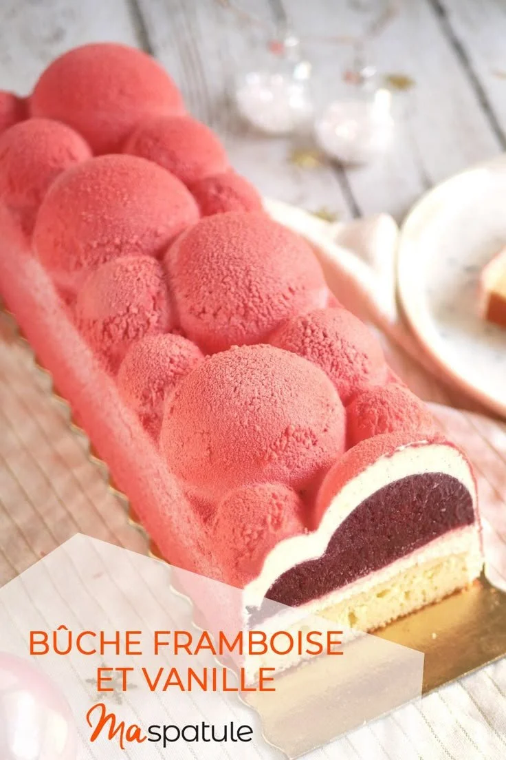 B&ucirc;che de No&euml;l Framboises et Vanille