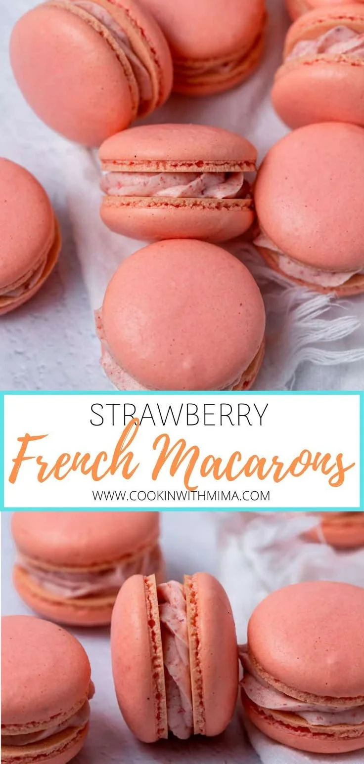 Macarons &agrave; la fraise