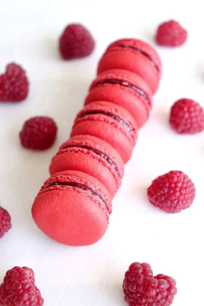 Macarons &agrave; la framboise