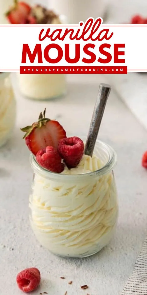 Mousse &agrave; la Vanille
