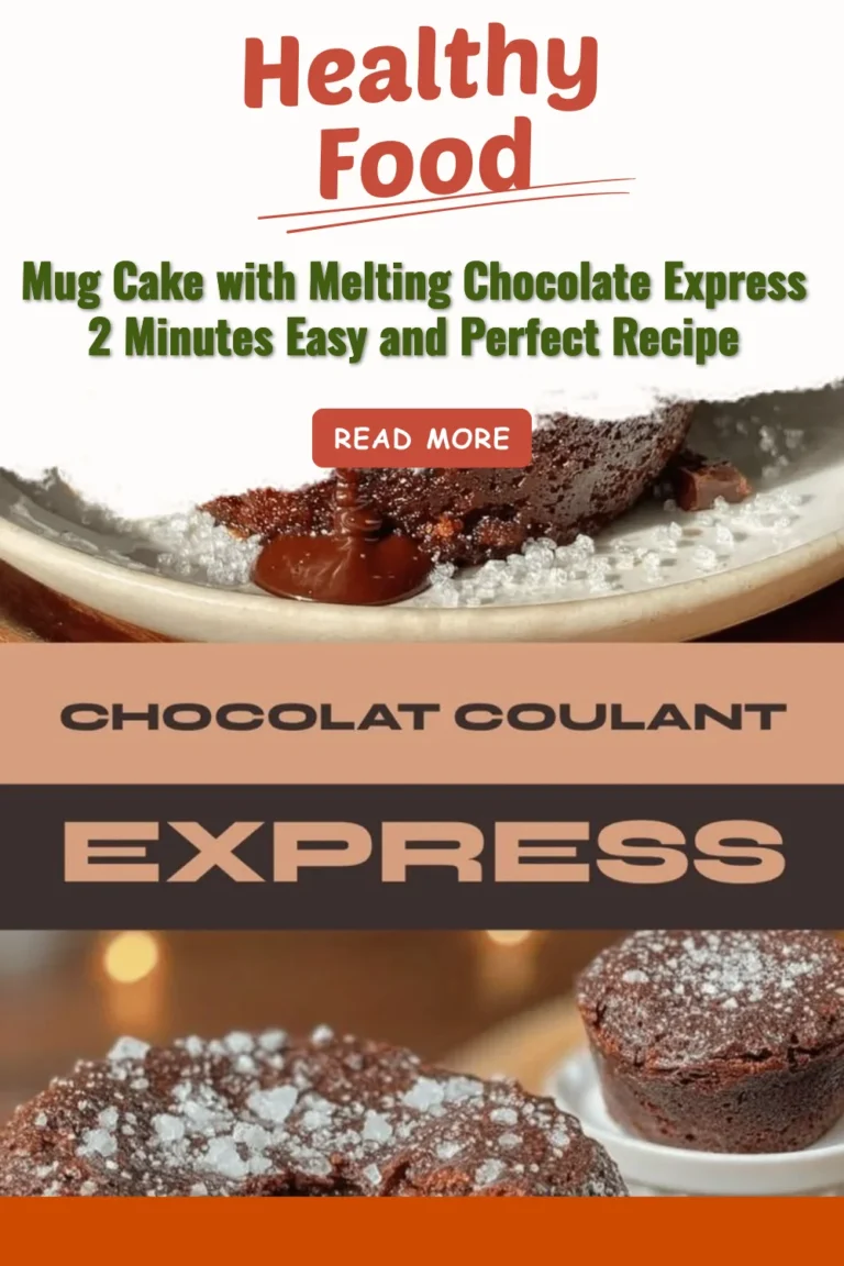Mug cake au chocolat fondant préparé en 2 minutes