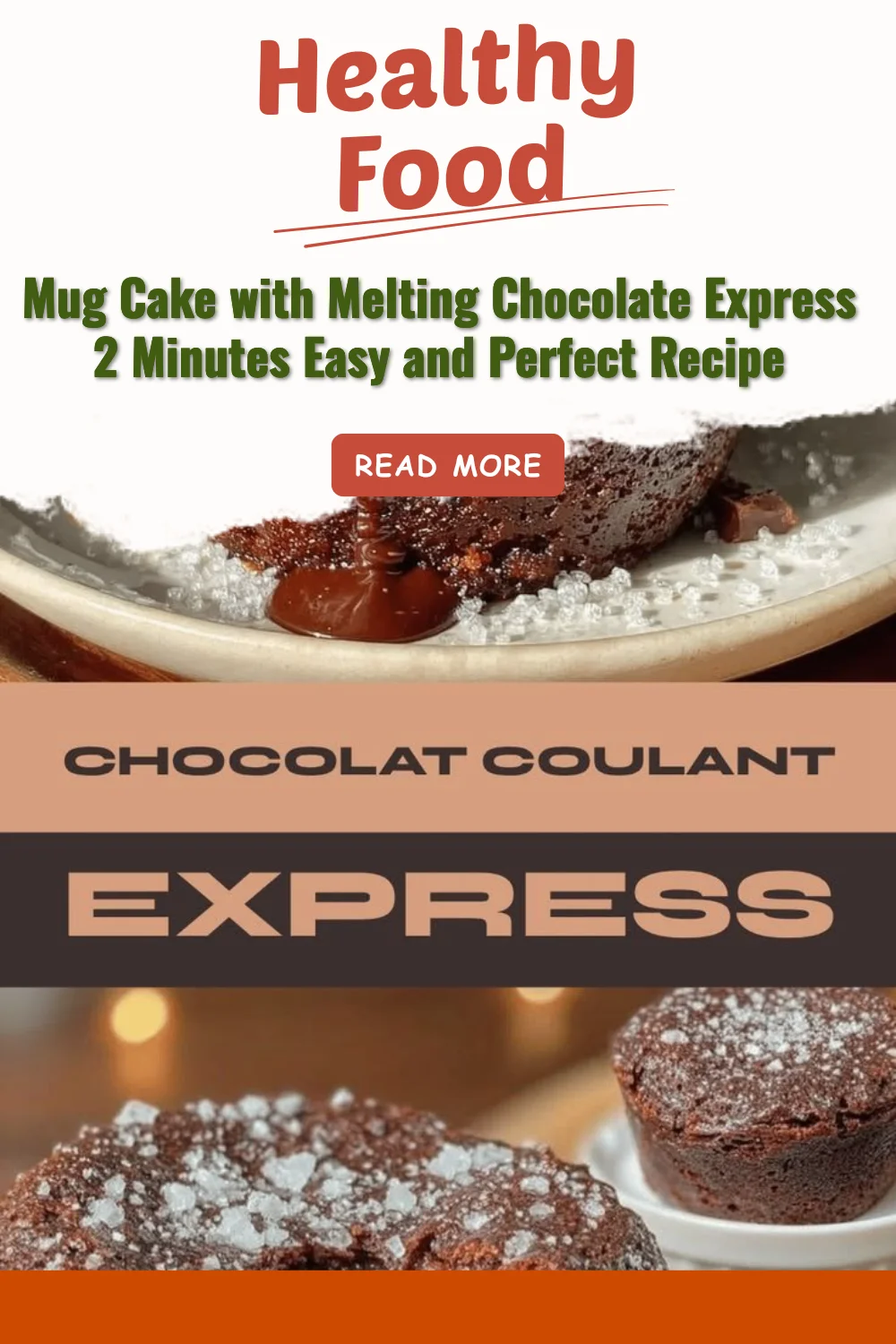 Mug cake au chocolat fondant préparé en 2 minutes