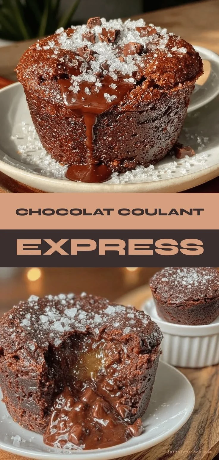 Mug Cake with Melting Chocolate Express 2 Minutes Easy and Perfect Recipe