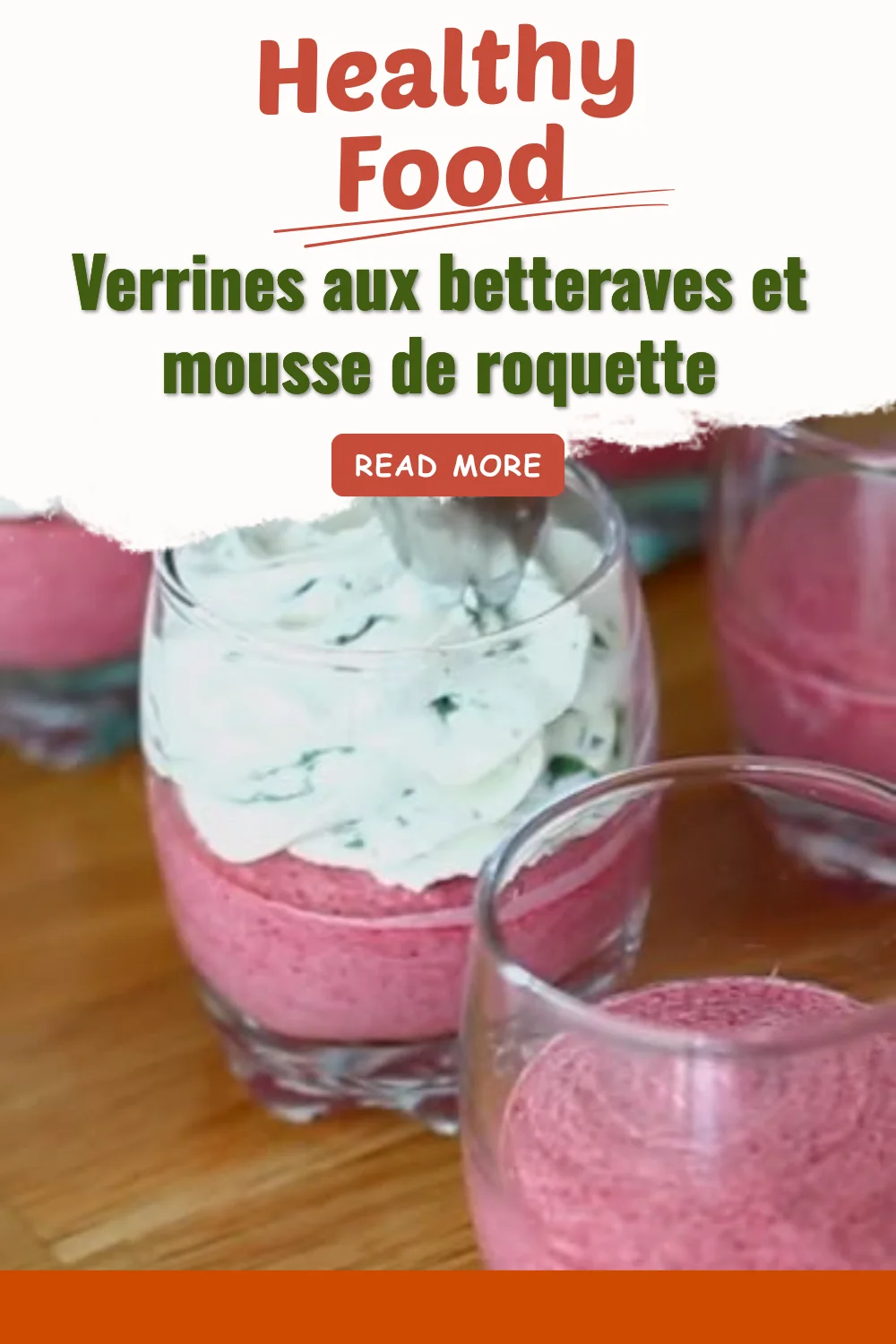 Verrines aux betteraves et mousse de roquette, une entrée colorée et gourmande