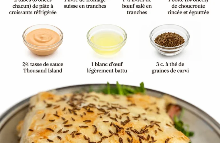 Sandwich Reuben cuit avec pain de seigle, viande, choucroute et fromage