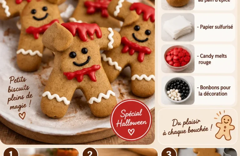 Biscotti d'Halloween décorés pour célébrer la fête d'Halloween.