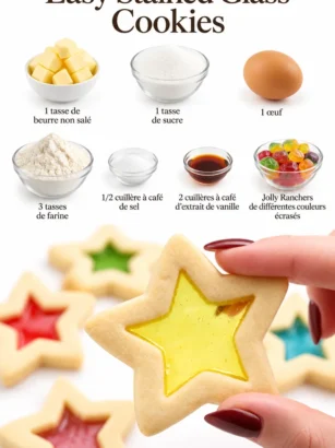 Biscuits en verre teinté colorés et délicats sur une assiette décorative.