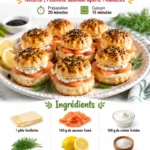 Croissants feuilletés au saumon pour l’apéro – Pich à la fraise
