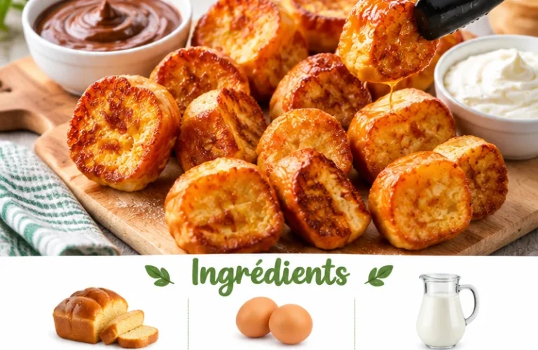 Brioches perdues servies en apéro sucré, parfaites pour un brunch ou un goûter