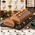 Bûche glacée tourbillon framboise-vanille
