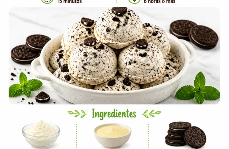 Crème glacée Oreo crémeuse et savoureuse dans un bol