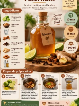 Différentes recettes de cocktails avec Falernum sur njam!