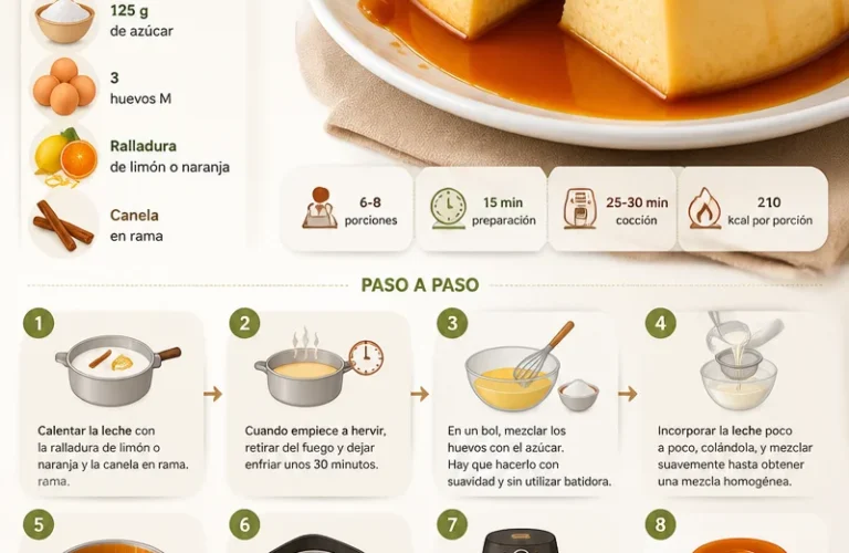 Flan Napolitain préparé à la friteuse à air, un dessert crémeux et délicieux.