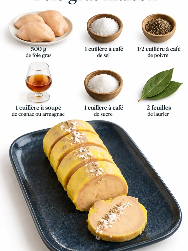 Foie gras maison servi avec un chutney et du pain grillé
