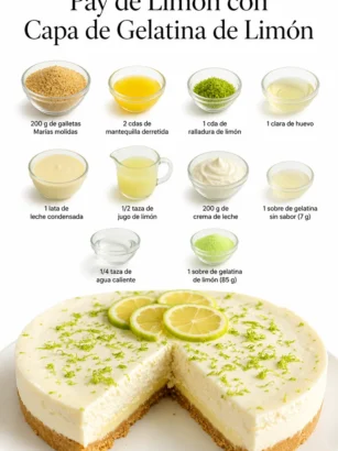 Gâteau au Citron avec Couche de Gelée de Citron sur une assiette