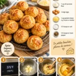 Recette de Gougères – Choux au fromage français classiques | Pâtisserie au fromage français, choux au fromage Gruyère, choux au fromage frits