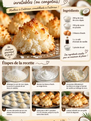 Recette de Coconut Rocks Congolais avec des ingrédients frais et savoureux.