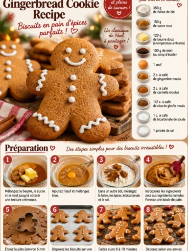 Assortiment de délicieux biscuits pain d'épice faits maison