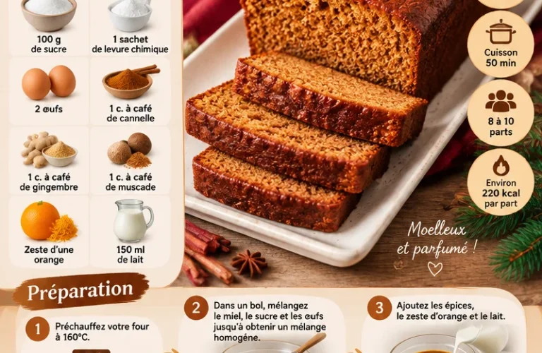 Pain d'Épice moelleux, un dessert traditionnel de Noël aux épices