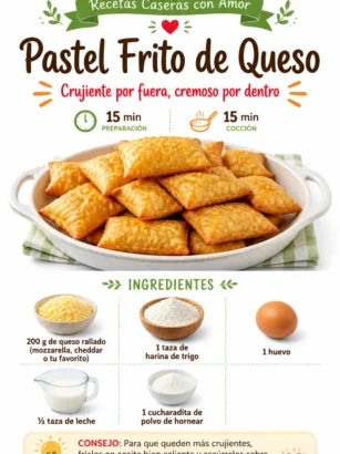 Pastel frit au fromage doré et croustillant sur un plat