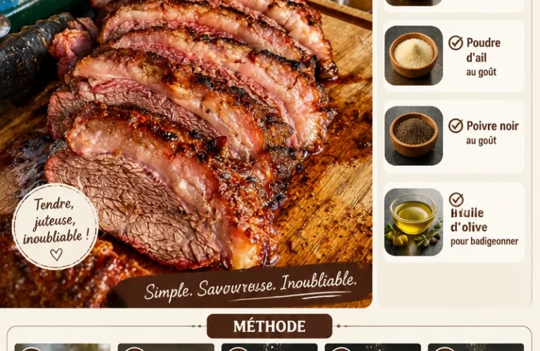 Picanha délicieuse grillée, plat typique brésilien, présenté sur une assiette appétissante.