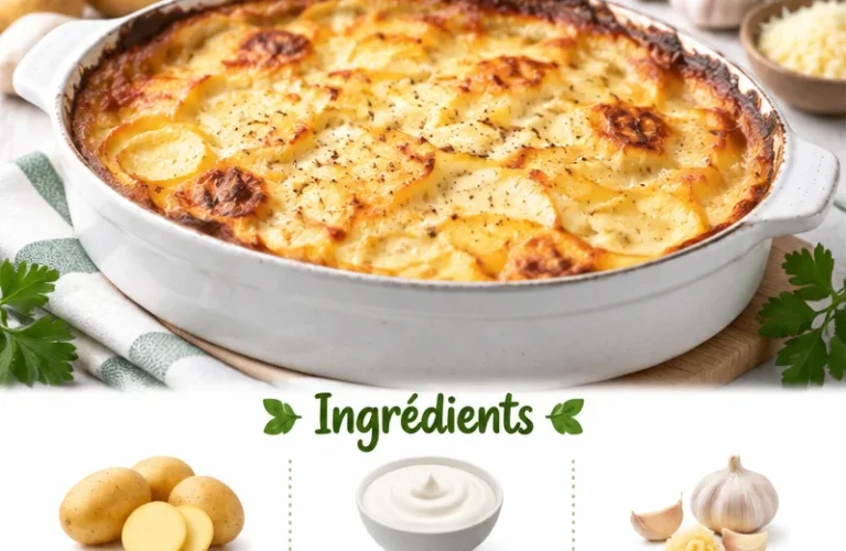 Pommes Dauphines croustillantes et dorées servies avec une sauce