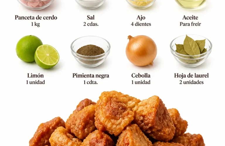 Assortiment de chicharrones croustillants prêts à déguster.
