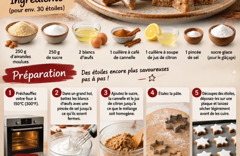 Zimtsterne - étoiles à la cannelle, biscuits de pâtisserie allemande
