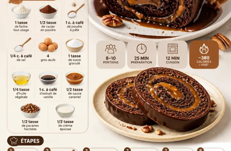 Roulé au gâteau au chocolat caramel collant en forme de tortue