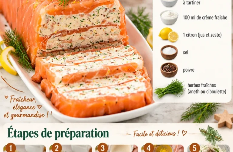 Terrine de saumon fumé, une entrée raffinée pour Noël