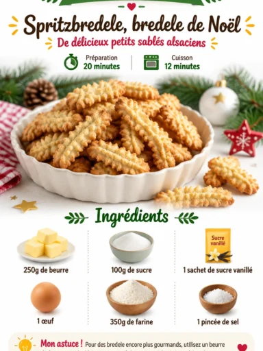 Assortiment de Spritzbredele, biscuits de Noël savoureux et festifs