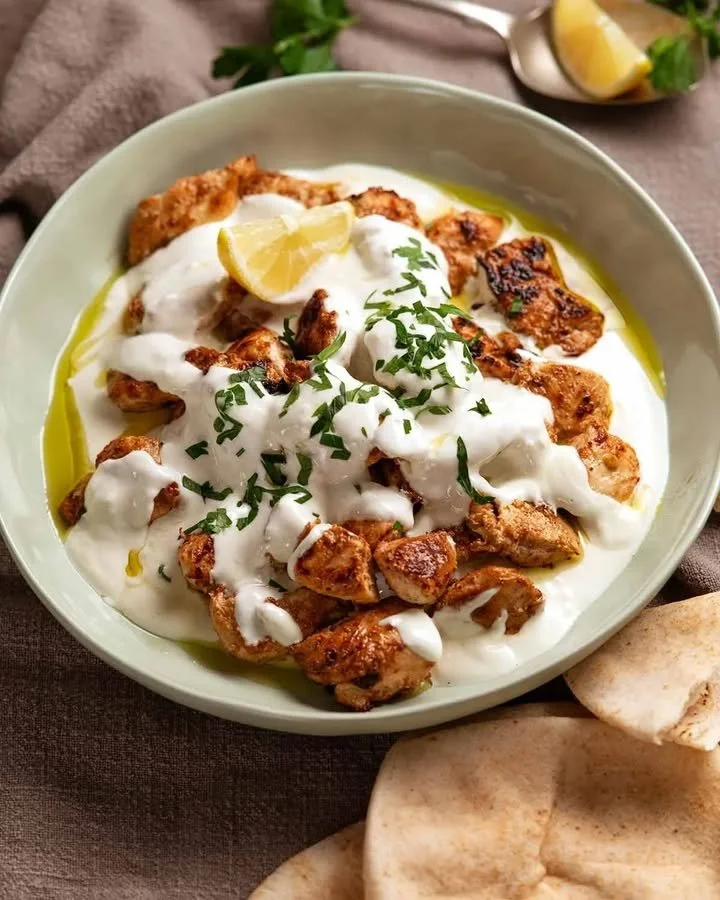 Poulet Libanais au Citron et &agrave; l'Ail