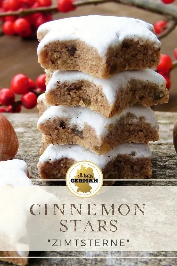 Recette authentique des Zimtsterne - Étoiles à la cannelle - Tous les goûts allemands | Recette | Pâtisserie allemande, Biscuits