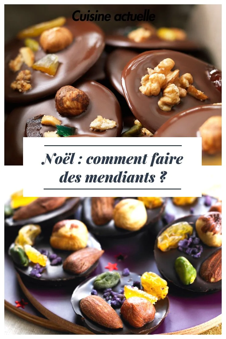 Recette mendiant - Chocolat de No&euml;l | Recette mendiants, Mendiant chocolat, Id&eacute;e repas no&euml;l